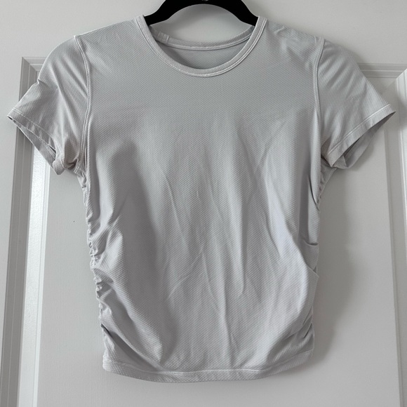 lululemon athletica Tops - Lululemon Cinched White Crop Top